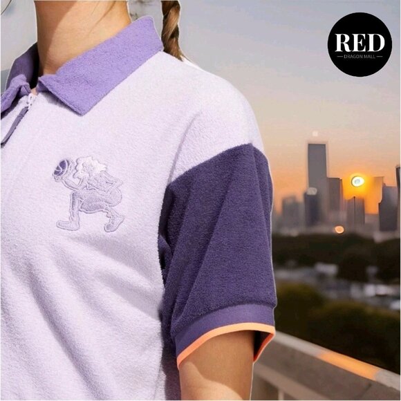 Adidas Hoop York City Shooting Shirt Purple HE1262 - Women's Size L - Picture 4 of 8